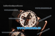 Ulysse Nardin El Toro / Black Toro Asia Automatic Rose Gold Case with White Dial Stick Markers and PVD Bezel