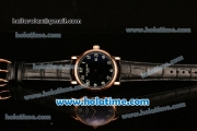 Patek Philippe Calatrava 2813 Automatic Rose Gold Case with Black Dial and Arabic Numeral Markers