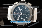 Hublot Big Bang Chrono Swiss Valjoux 7750 Automatic Steel/PVD Case Black Dial With Stick/Arabic Numeral Markers Black Rubber Strap