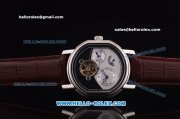 Bvlgari Daniel Roth Tourbillon Automatic Steel Case with Black/White Dial and Brown Leather Strap