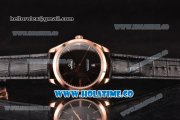 Omega De Ville Trésor Master Co-Axial Swiss ETA 2824 Automatic Rose Gold Case with Stick Markers and Black Dial