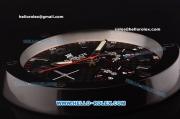 Hublot Big Bang Wall Clock Quartz PVD Case with Black Carbon Fiber Dial
