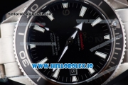 1:1 Omega Seamaster Planet Ocean Swiss ETA 2824 Automatic Steel Case with Black Dial Stick/Arabic Numeral Markers and Steel Bracelet