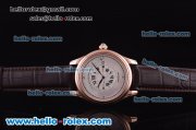 MontBlanc Swiss 2824 Automatic Rose Gold Case with MOP Dial and Black Leather Strap