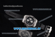 Audemars Piguet Royal Oak Offshore Seiko VK67 Quartz Steel/Diamonds Case with Black Dial and Arabic Numeral Markers Black Rubber Strap