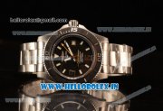 Breitling SuperOcean 44mm 2824 Auto Steel Case with Black Dial and Steel Bracelet Yellow Hands - 1:1 Origianl (GF)