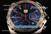 Tag Heuer Formula 1 Miyota OS20 Quartz Steel Case with Blue Dial and Silver Stick Markers