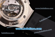 Hublot Big Bang Chrono Clone HUB4100 Automatic Steel Case with Black Rubber Strap and Black Dial - 1:1 Original