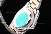 Rolex Datejust II Oyster Perpetual Automatic Movement Two Tone with Gold Bezel-White Dial and Gold Roman Markers