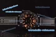 U-Boat Classico U-42 Asia 6497 Manual Winding PVD Case with Black Dial and Orange Markers - ETA Coating