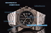 Audemars Piguet Royal Oak Offshore Chronograph Japanese Miyota OS10 Quartz Stainless Steel Case with Stainless Steel Strap and Black Dial