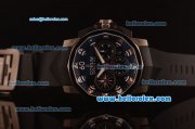 Corum Admiral's Cup Swiss Valjoux 7750 Automatic PVD Case with Black Dial and Black Rubber Strap-1:1 Original