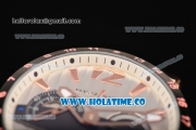 Ulysse Nardin El Toro / Black Toro Asia Automatic Rose Gold Case with White Dial Stick Markers and PVD Bezel