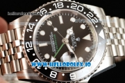 Rolex GTM-Master II 2836 Automatic Steel Case with Black Dial Dots Markers and Steel Bracelet