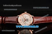 MontBlanc Heritage Spirit Perpetual Calendar Asia Automatic Rose Gold Case with White Dial and Stick Markers