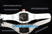 Richard Mille RM 055 Bubba Watson 9015 Automatic Ceramic Case with Black Dial Dots Markers and Rubber Strap