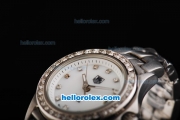 Tag Heuer Link 200 Meters Quartz Diamond Bezel and Marking with White Dial Lady Size