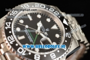 Rolex GTM-Master II 2836 Automatic Steel Case with Black Dial Dots Markers and Steel Bracelet