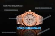 Audemars Piguet Royal Oak 41MM Chrono Miyota Quartz Full Rose Gold with White Dial and Stick Markers