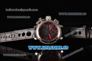 U-Boat U-51 Chimera Watch Limited Edition Chrono Miyota Quartz Steel Case with Black Dial and Red Arabic Numeral Markers