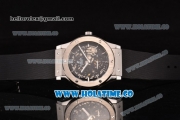 Hublot Classic Fusion Asia 6497 Manual Winding Steel Case with Skeleton Dial and Stick Markers