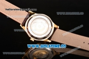 Patek Philippe Calatrava Tourbillon Swiss ETA 2824 Automatic Yellow Gold Case with Stick Markers and Black Dial