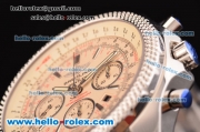 Breitling Bentley Chronograph Swiss Valjoux 7750 Automatic Steel Case/Strap with Beige Dial