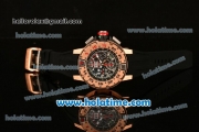 Richard Mille RM032 Chrono Swiss Valjoux 7750 Automatic Rose Gold Case with Skeleton Dial and White Markers