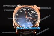 Vacheron Constantin Historiques American Asia Automatic Rose Gold Case with Black Dial and White Arabic Numeral Markers