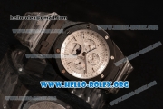 Audemars Piguet Royal Oak Perpetual Calendar Asia Automatic PVD Case with White Dial and PVD Bracelet