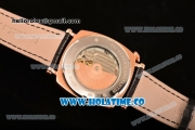Vacheron Constantin Historiques American Asia Automatic Rose Gold Case with Black Dial and White Arabic Numeral Markers