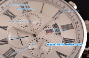 IWC Portuguese Chrono Japanese Miyota OS10 Quartz Stainless Steel Case with Stainless Steel and White Dial Roman Markers