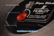 Hublot Big Bang Wall Clock Quartz PVD Case with Black Carbon Fiber Dial