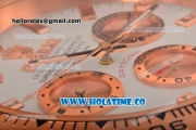 Rolex Daytona Swiss Quartz Rose Gold Case with White Dial - Wall Clock