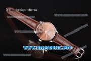 IWC Portuguese Asia 6497 Manual Winding Steel Case with Brown Dial and Arbaic Numeral Markers