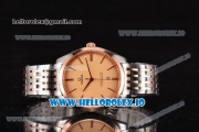 Omega De Ville Tresor Master Co-Axial Swiss ETA 2824 Automatic Two Tone with Orange Dial and Stick Markers