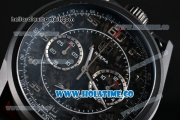 Tag Heuer Carrera Carbon Calibre 1887 Concept Chrono Swiss Valjoux 7750-SHG Automatic PVD Case with Silver Arabic Numeral Markers and Black Dial