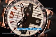 Ulysse Nardin El Toro / Black Toro Asia Automatic Rose Gold Case with White Dial Stick Markers and PVD Bezel