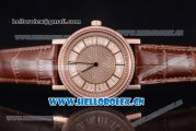 Piaget Altiplano Miyota 9015 Automatic Rose Gold Case with Diamonds Dial and Diamonds Bezel (YF)