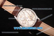 IWC Portuguese Asia 6497 Manual Winding Steel Case with Brown Dial and Arbaic Numeral Markers