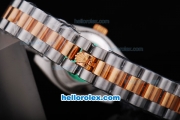 Rolex Datejust Oyster Perpetual Date Automatic Two Tone with Rose Gold Bezel and Rose Gold Dial-Small Calendar--Lady Size