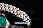 Rolex Datejust Automatic with Diamond Bezel,White MOP Dial and Diamond Marking-Lady Size