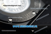 Hublot Classic Fusion Miyota 9015 Automatic Rose Gold Case with White Dial Stick Markers and Black Genuine Leather Strap