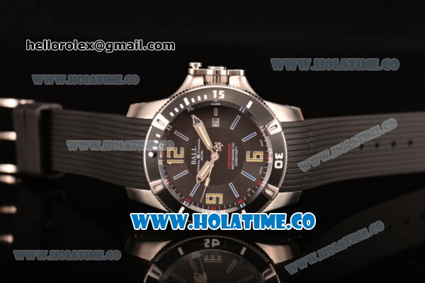 Ball Engineer Hydrocarbon Spacemaster Miyota 8215 Automatic Steel Case with Black Bezel and Blue Markers - Click Image to Close