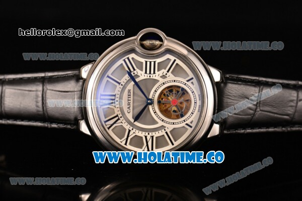 Cartier Ballon Bleu De Tourbillon Asia Automatic Steel Case with Grey Dial and Roman Numeral Markers - Click Image to Close