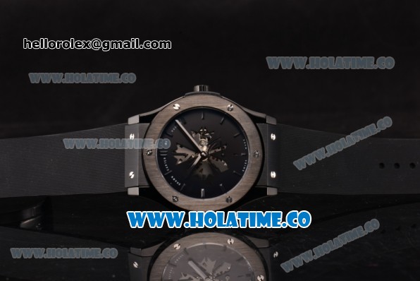 Hublot Classic Fusion Shawn Carter Asia 6497 Manual Winding PVD Case with Black Dial and Stick Markers - Click Image to Close