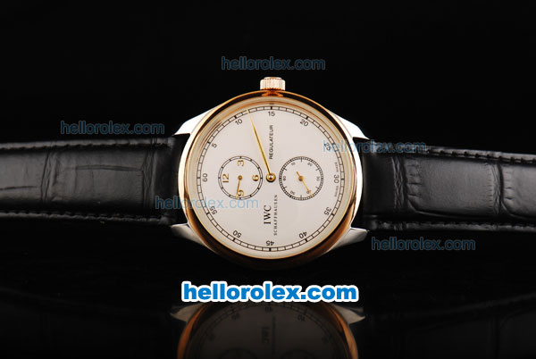 IWC Portugieser Repetition Automatic Rose Gold Bezel with White Dial - Click Image to Close