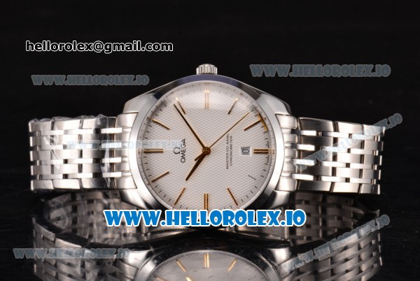 Omega De Ville Tresor Master Co-Axial Swiss ETA 2824 Automatic Steel Case with White Dial and Stick Markers - Click Image to Close