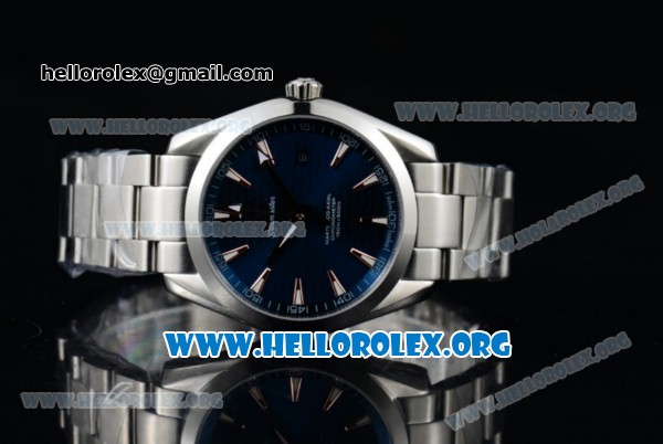 Omega Seamaster Aqua Terra 150M Clone Omega 8500 Automatic Stainless Steel Case/Bracelet with Blue Dial (YF) - Click Image to Close