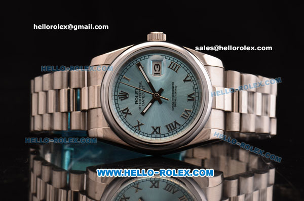 Rolex Datejust Automatic with Blue Dial-Roman Marking - Click Image to Close